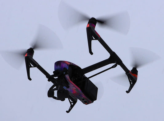 a close up of a flying object in the sky