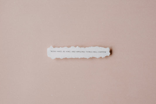 a piece of paper with a quote on it