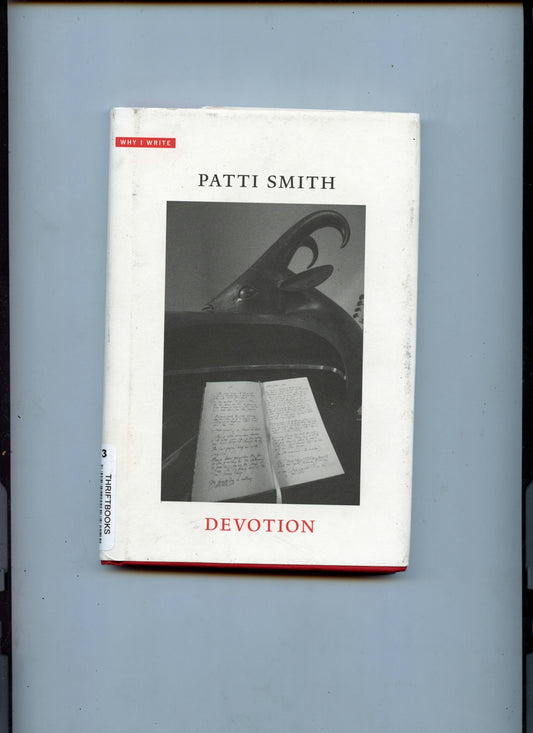 A book cover for patti smith's devotion.
