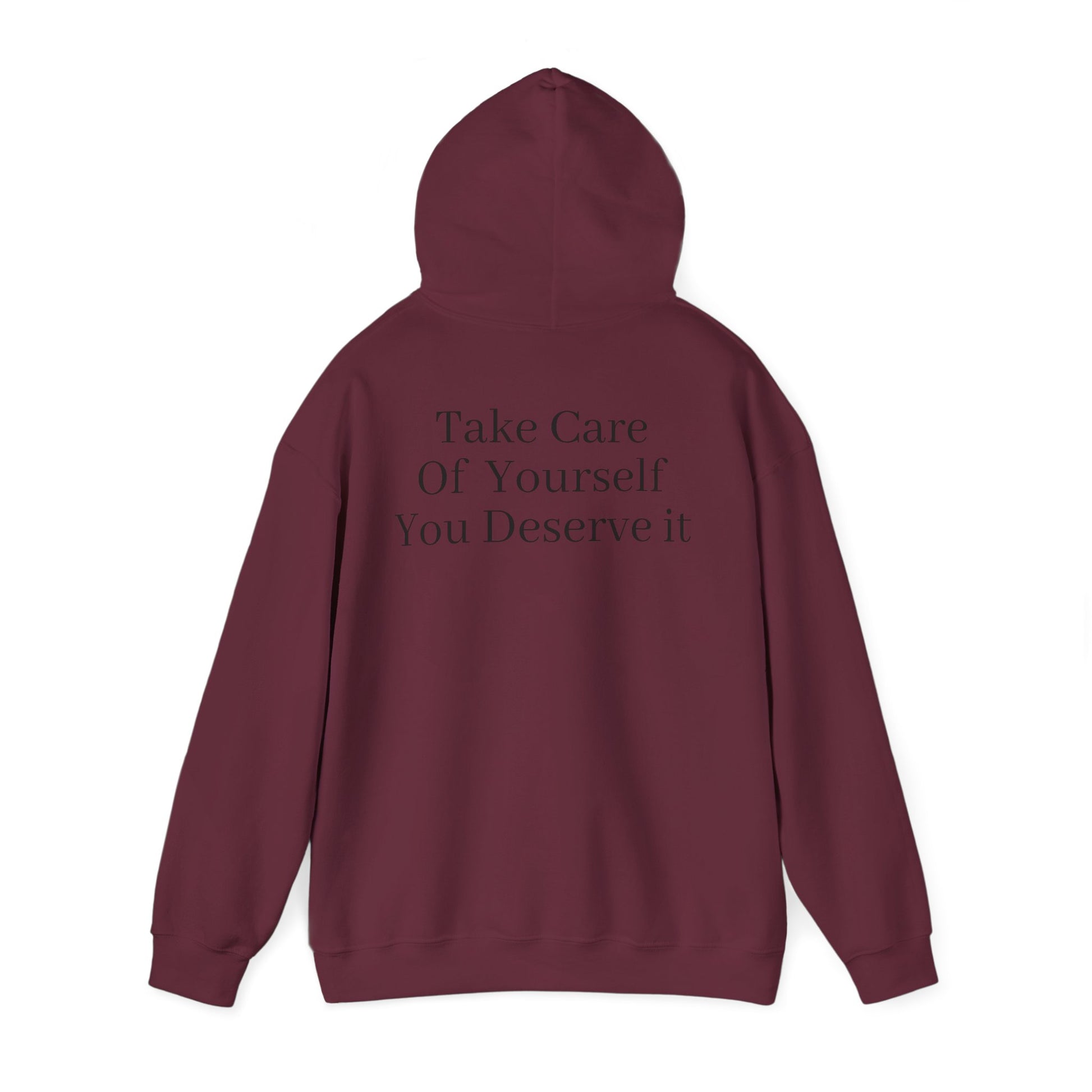 Serene Self-Care Hoodie: Cozy Cotton-Poly Comfort - InspireWithPurpose