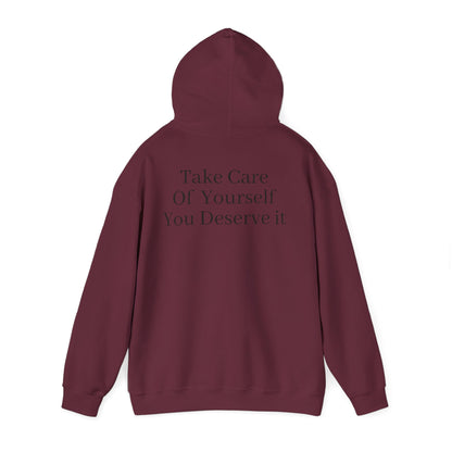 Serene Self-Care Hoodie: Cozy Cotton-Poly Comfort - InspireWithPurpose