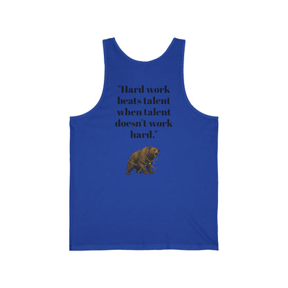 Determined Spirit Cotton Tank: Breathe, Run, Conquer - InspireWithPurpose