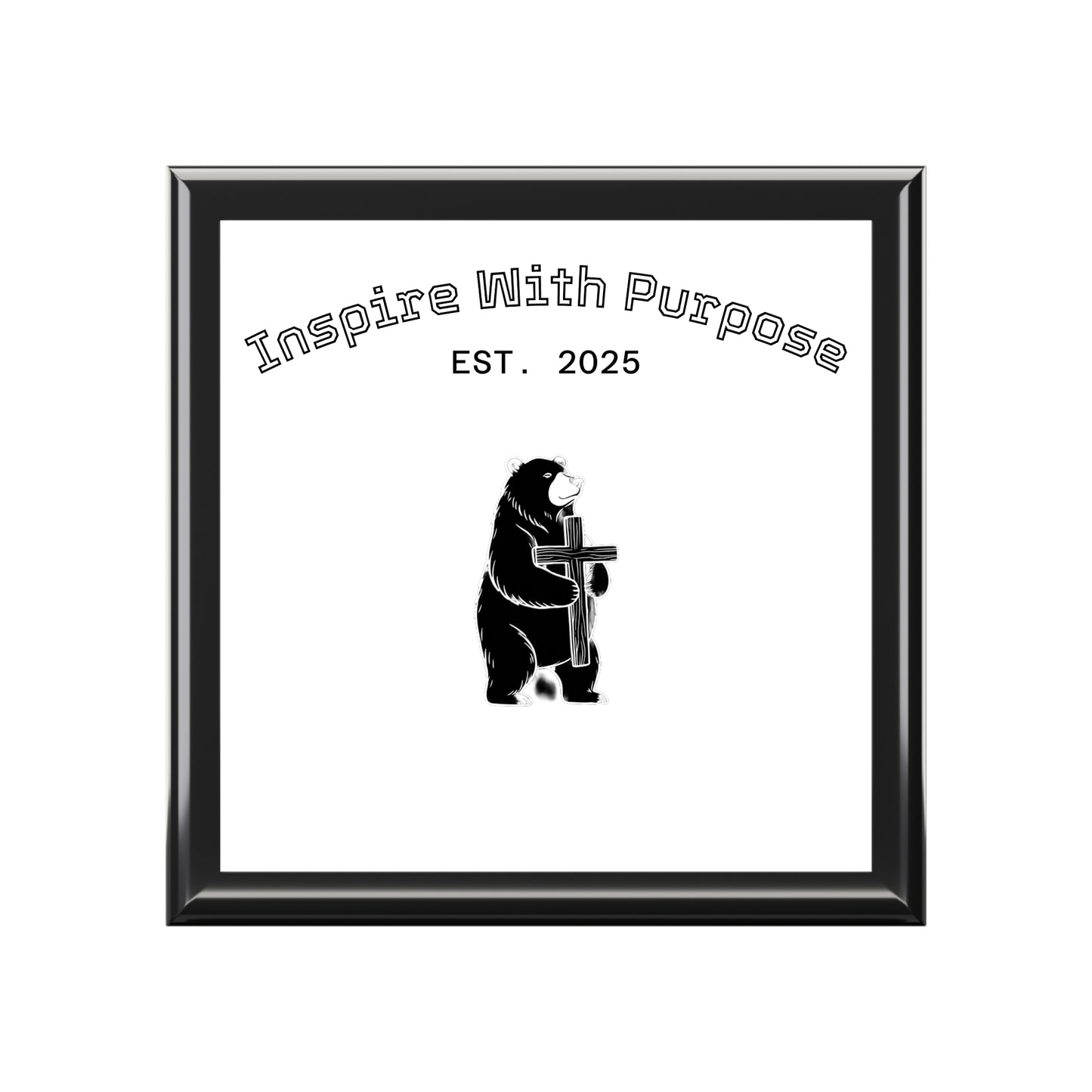 Personalized Glossy Jewelry Box with Felt Lining & 90° Hinges - InspireWithPurpose