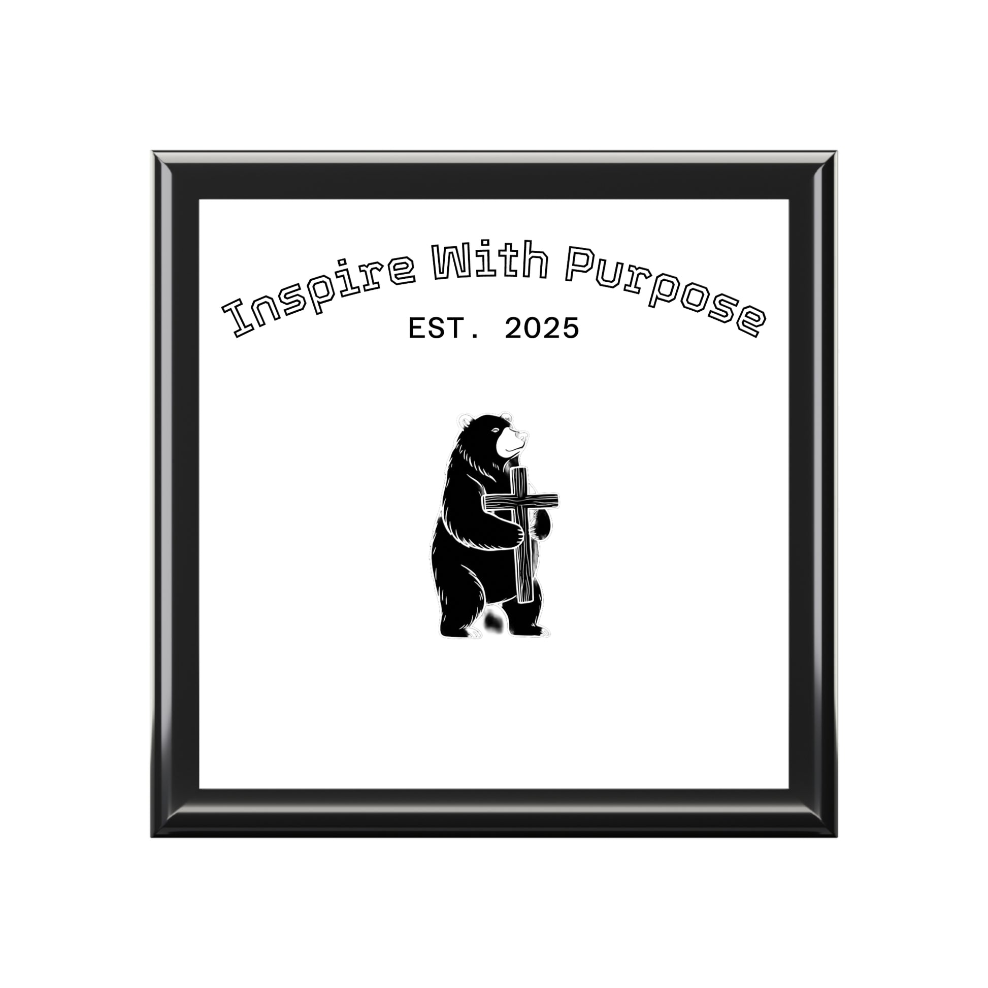 Personalized Glossy Jewelry Box with Felt Lining & 90° Hinges - InspireWithPurpose