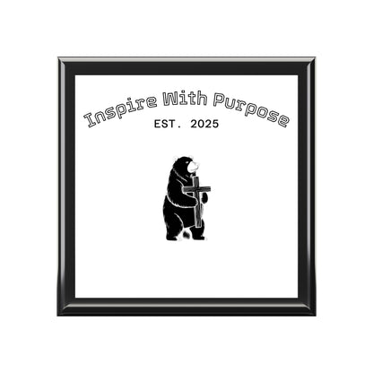 Personalized Glossy Jewelry Box with Felt Lining & 90° Hinges - InspireWithPurpose