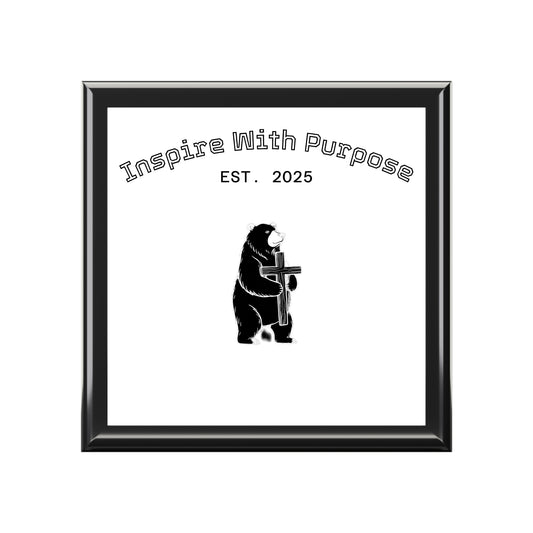 Personalized Glossy Jewelry Box with Felt Lining & 90° Hinges - InspireWithPurpose