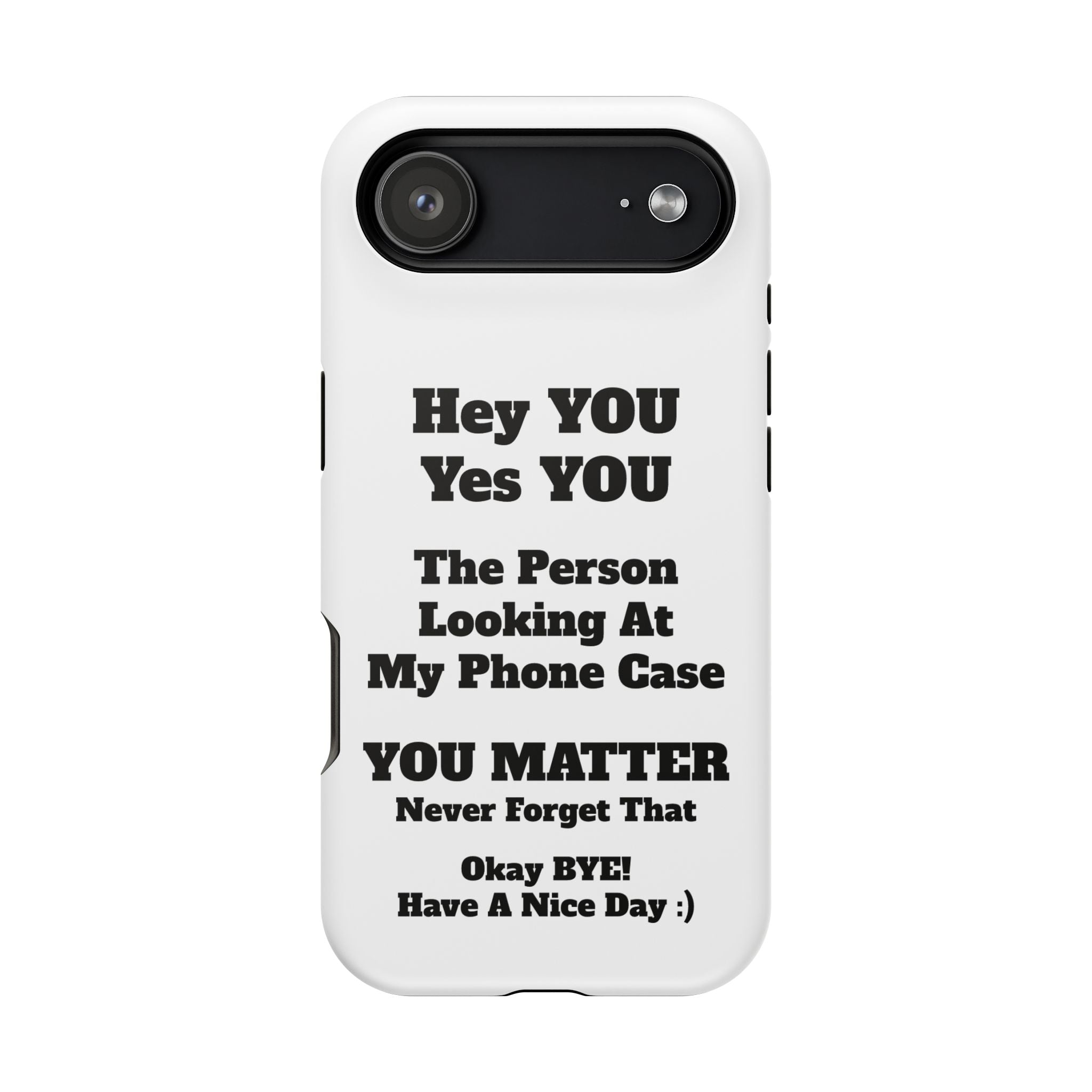 Affirmation iPhone Case — 'You Matter' Motivational Impact-Resistant Case
