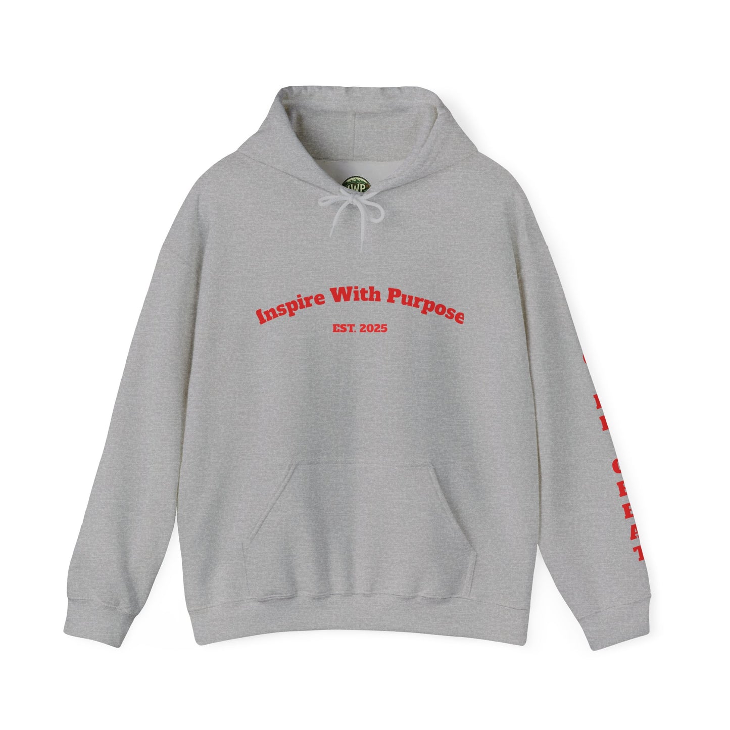 GREATNESS Heavyweight Motivational Hoodie with Engraved Mantra - InspireWithPurpose