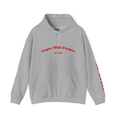 GREATNESS Heavyweight Motivational Hoodie with Engraved Mantra - InspireWithPurpose