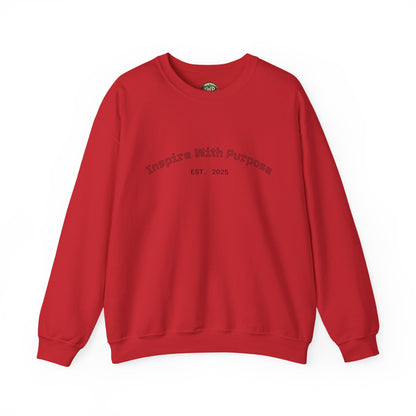 Crewneck Sweatshirt — “I Will Do It By Any Means Necessary” Motivational Back Print - InspireWithPurpose