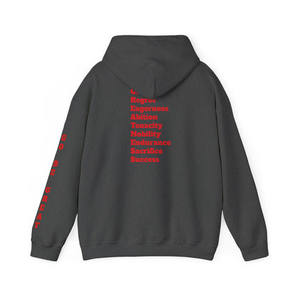 GREATNESS Heavyweight Motivational Hoodie with Engraved Mantra - InspireWithPurpose