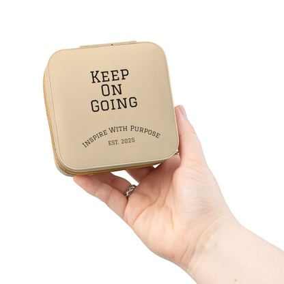 Keep On Going Jewelry Travel Case — Compact Pink Ring & Earring Organizer - InspireWithPurpose