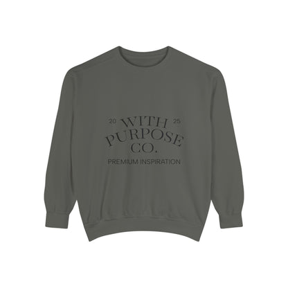 Embroidered Luxe Comfort Cotton-Blend Sweatshirt - InspireWithPurpose