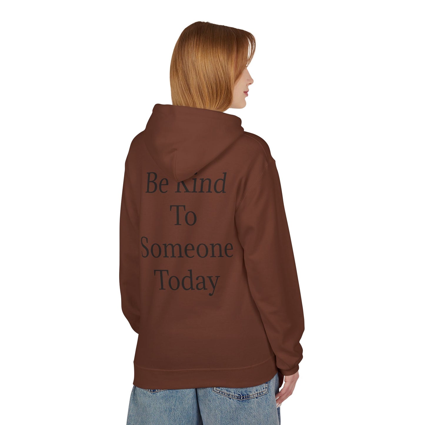 Kindness Comfort Classic: Eco-Friendly Midweight Fleece Hoodie - InspireWithPurpose