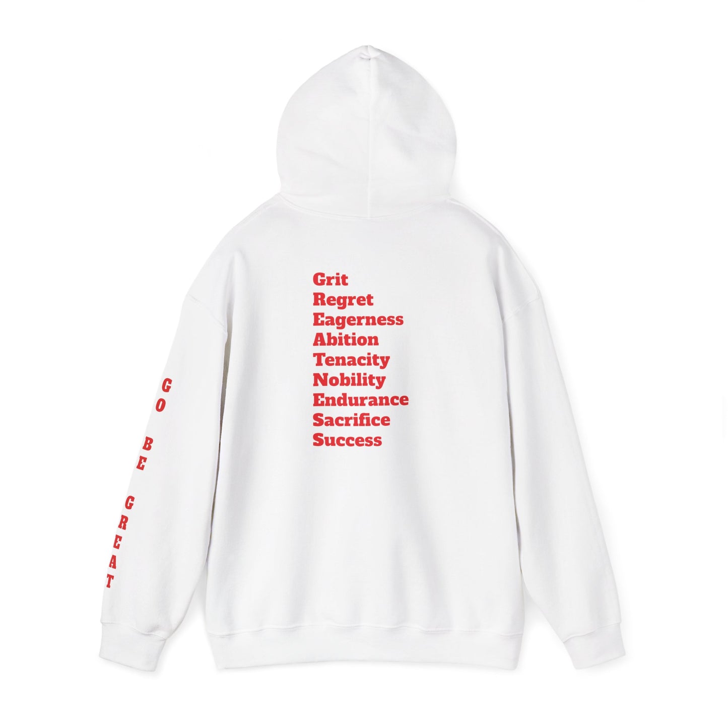 GREATNESS Heavyweight Motivational Hoodie with Engraved Mantra - InspireWithPurpose