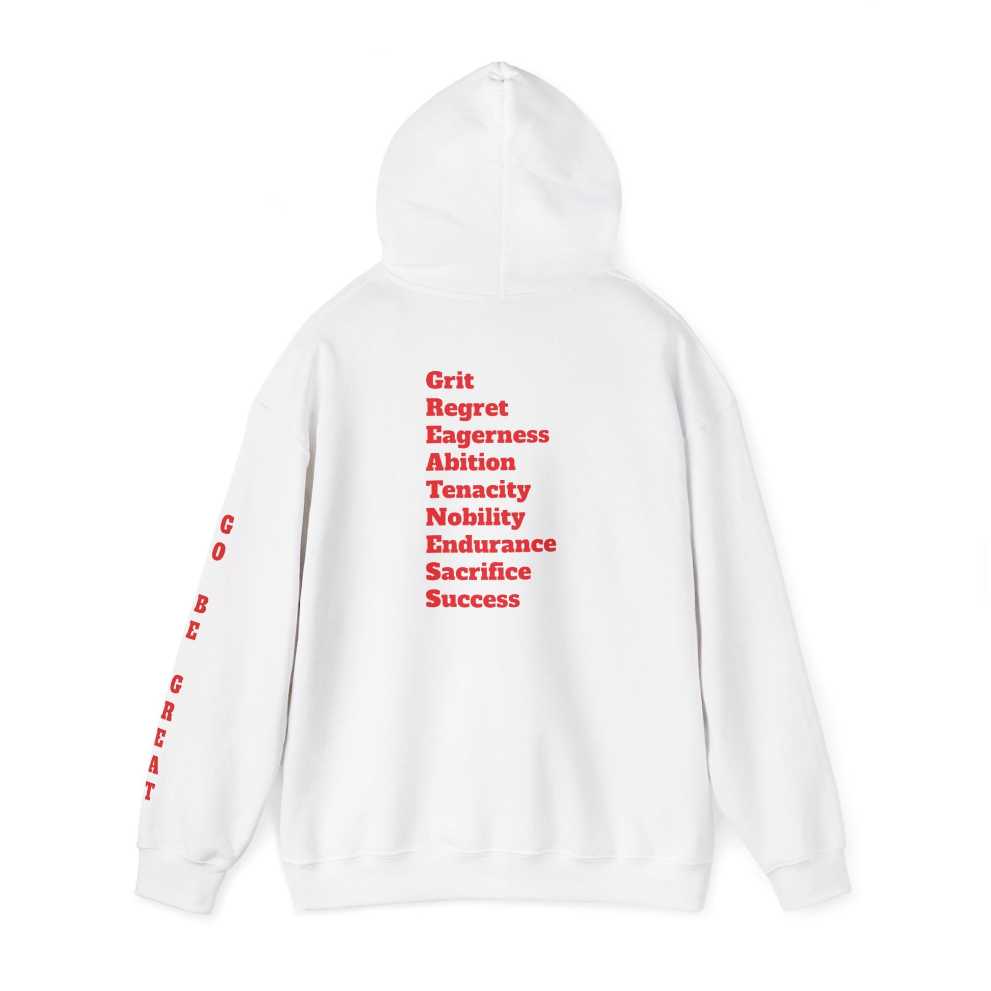 GREATNESS Heavyweight Motivational Hoodie with Engraved Mantra - InspireWithPurpose