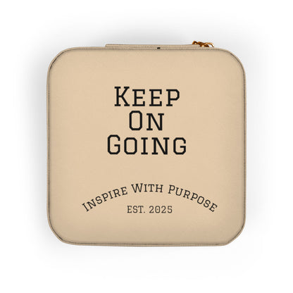 Keep On Going Jewelry Travel Case — Compact Pink Ring & Earring Organizer - InspireWithPurpose
