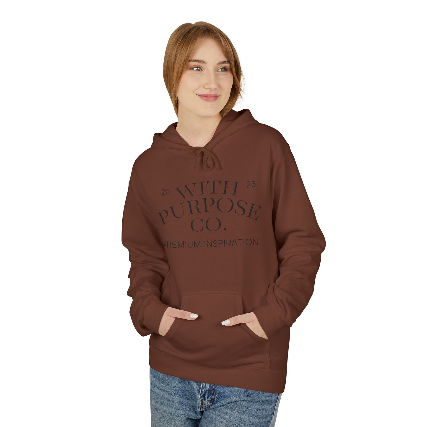 Kindness Comfort Classic: Eco-Friendly Midweight Fleece Hoodie - InspireWithPurpose