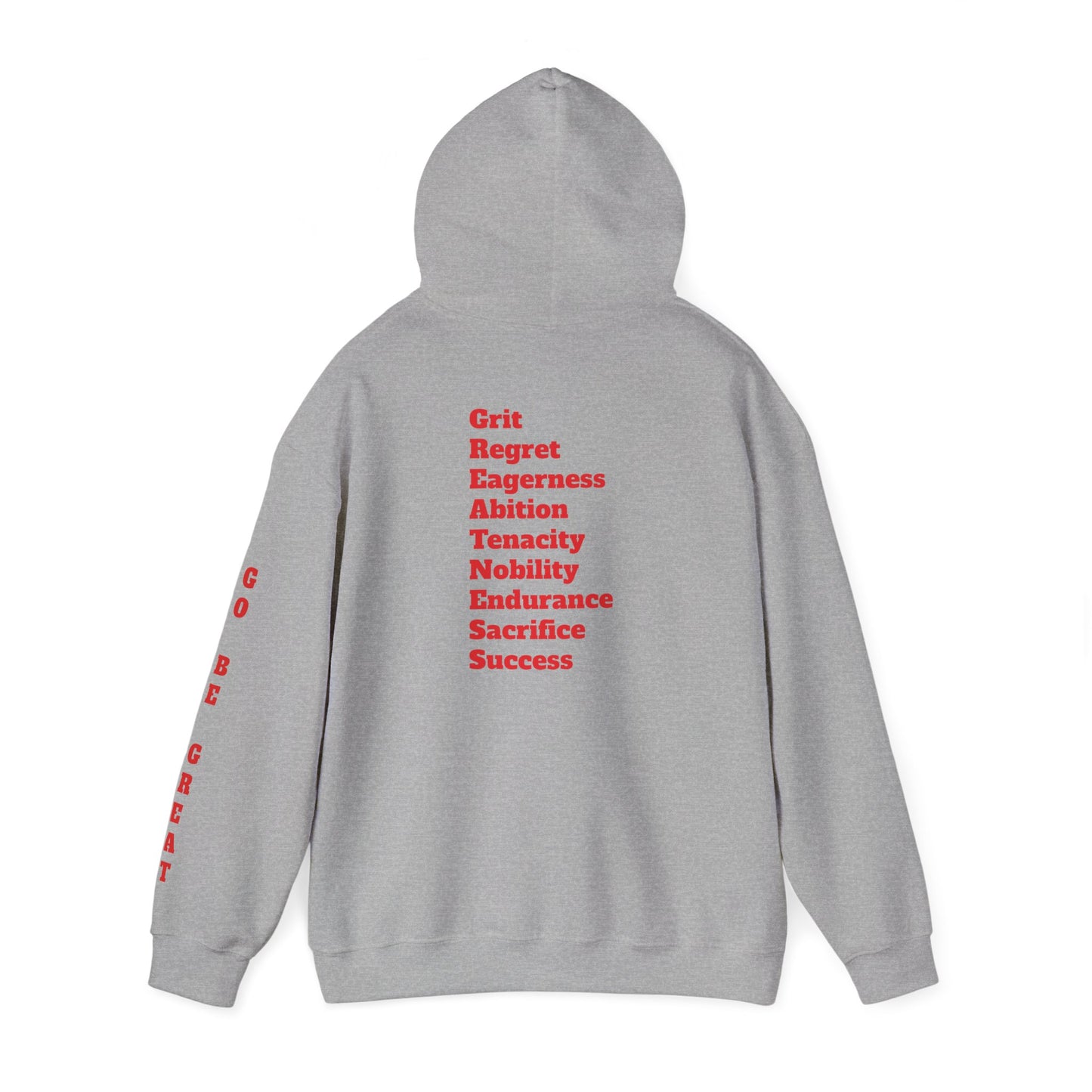 GREATNESS Heavyweight Motivational Hoodie with Engraved Mantra - InspireWithPurpose