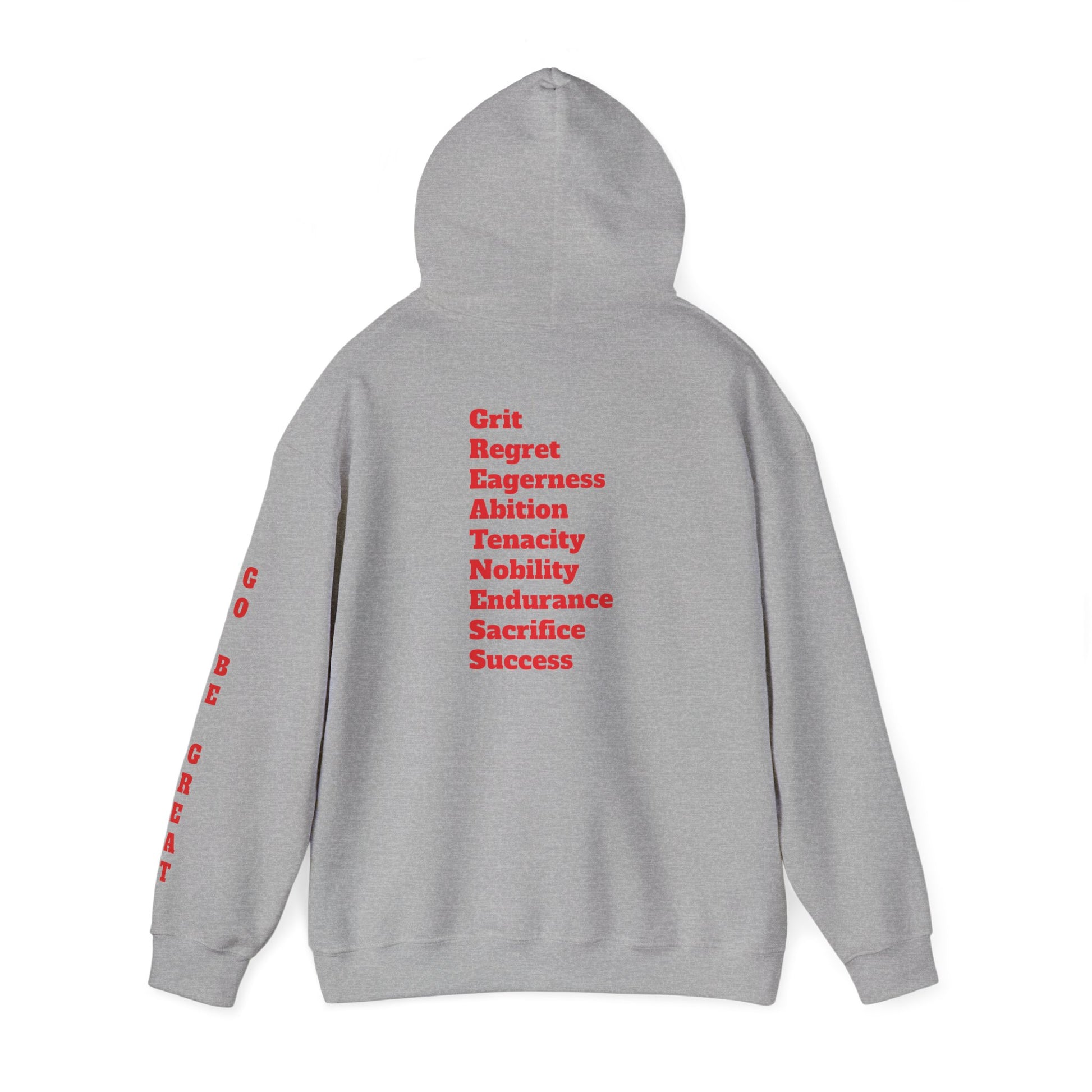 GREATNESS Heavyweight Motivational Hoodie with Engraved Mantra - InspireWithPurpose