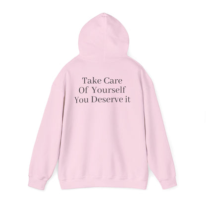 Serene Self-Care Hoodie: Cozy Cotton-Poly Comfort - InspireWithPurpose