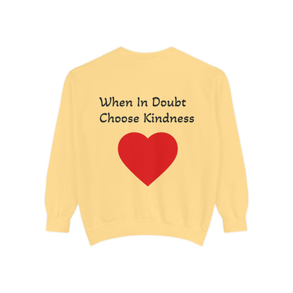 Be Kind Cozy Cotton Blend Sweatshirt – Relaxed & Thoughtful Fit - InspireWithPurpose