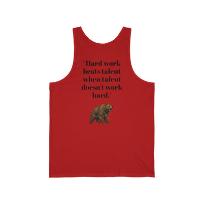 Determined Spirit Cotton Tank: Breathe, Run, Conquer - InspireWithPurpose