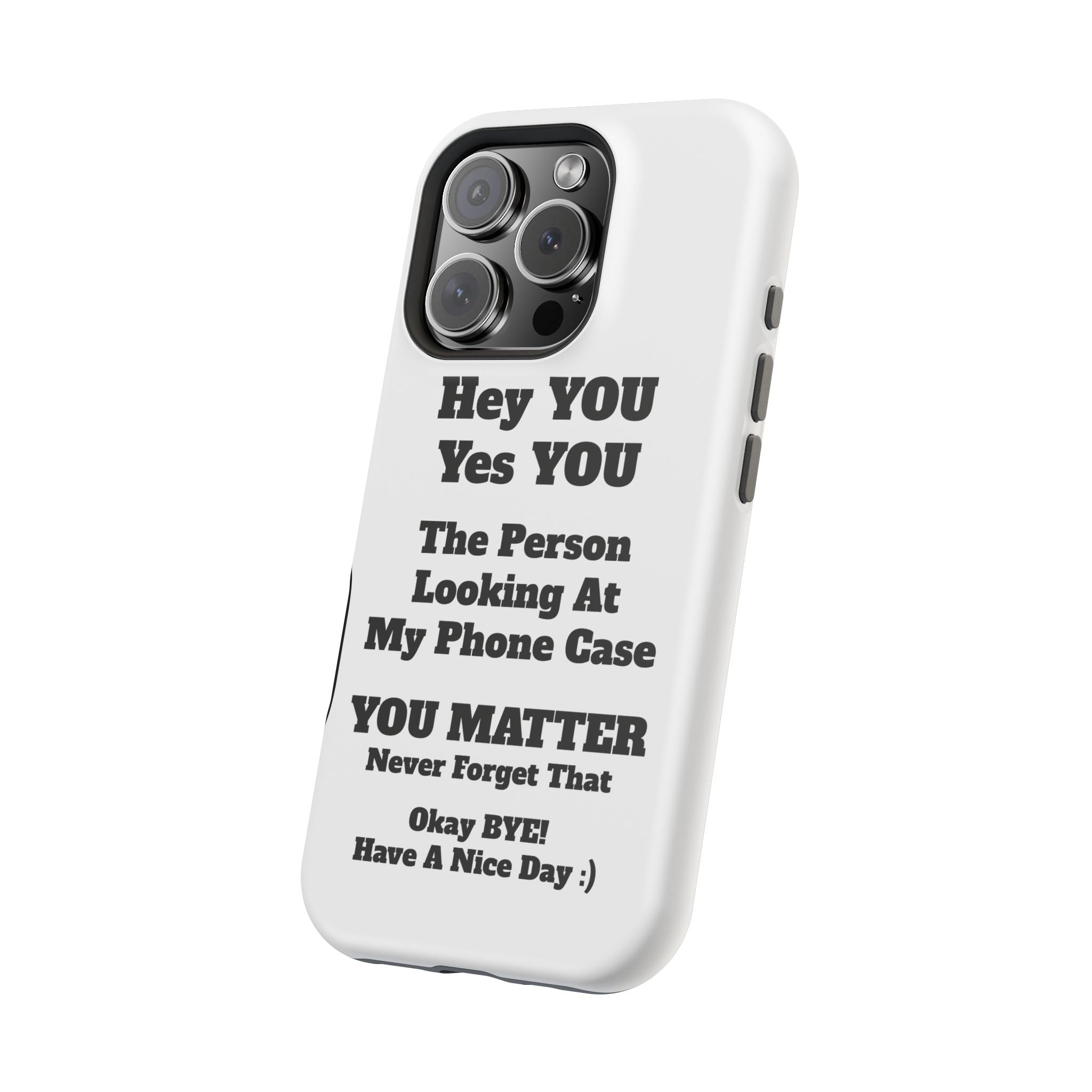 Affirmation iPhone Case — 'You Matter' Motivational Impact-Resistant Case