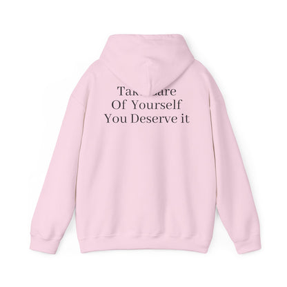 Serene Self-Care Hoodie: Cozy Cotton-Poly Comfort - InspireWithPurpose
