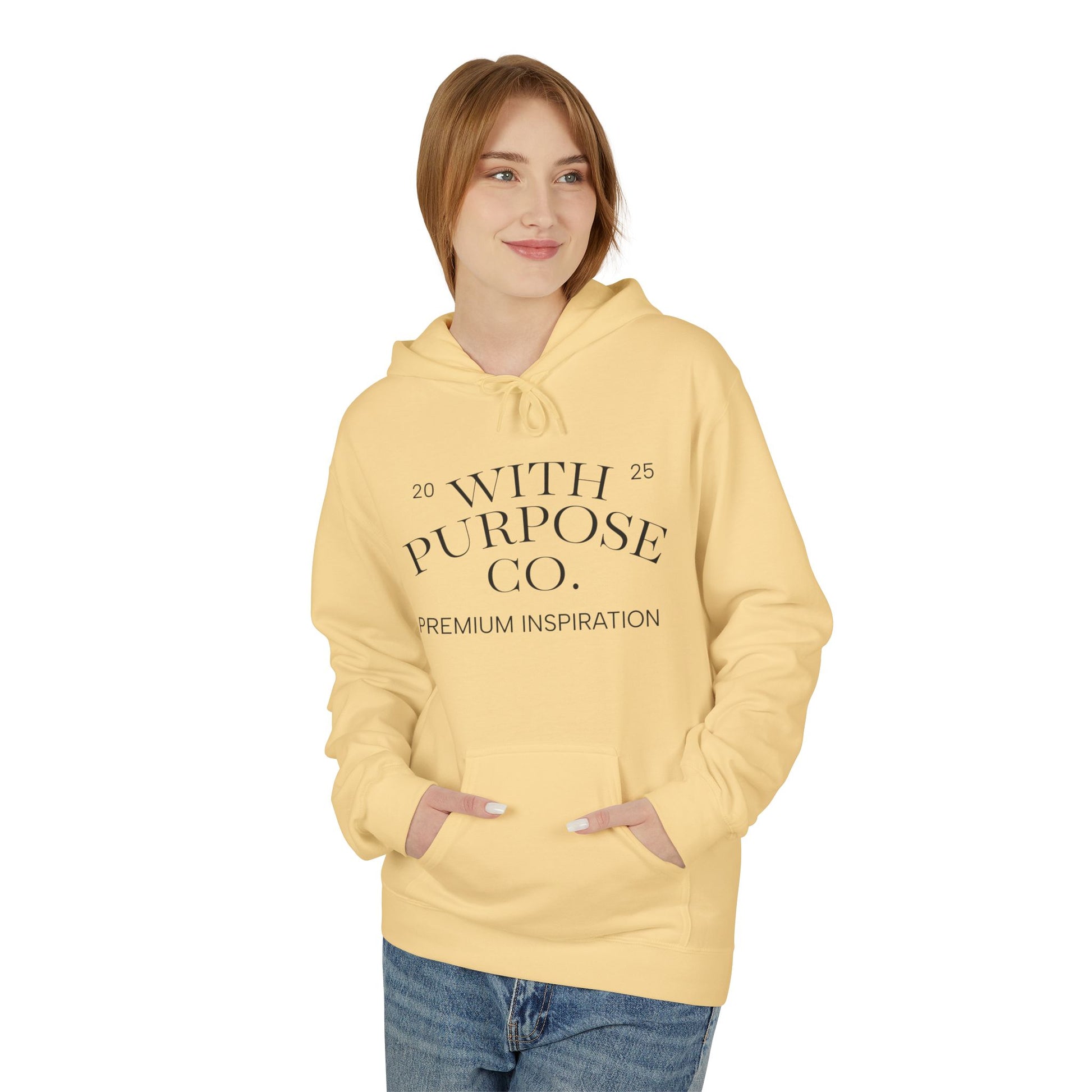 Kindness Comfort Classic: Eco-Friendly Midweight Fleece Hoodie - InspireWithPurpose
