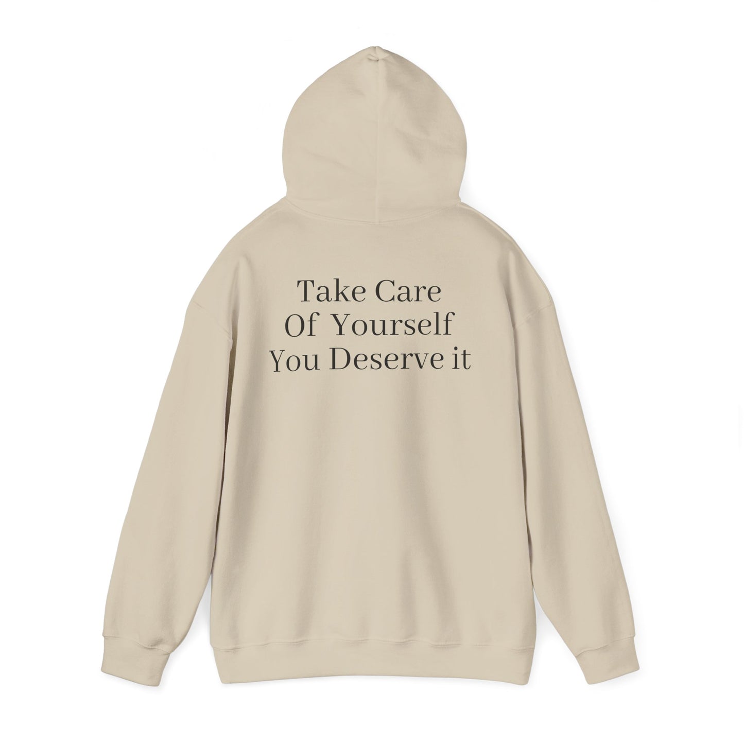 Serene Self-Care Hoodie: Cozy Cotton-Poly Comfort - InspireWithPurpose