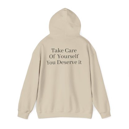 Serene Self-Care Hoodie: Cozy Cotton-Poly Comfort - InspireWithPurpose