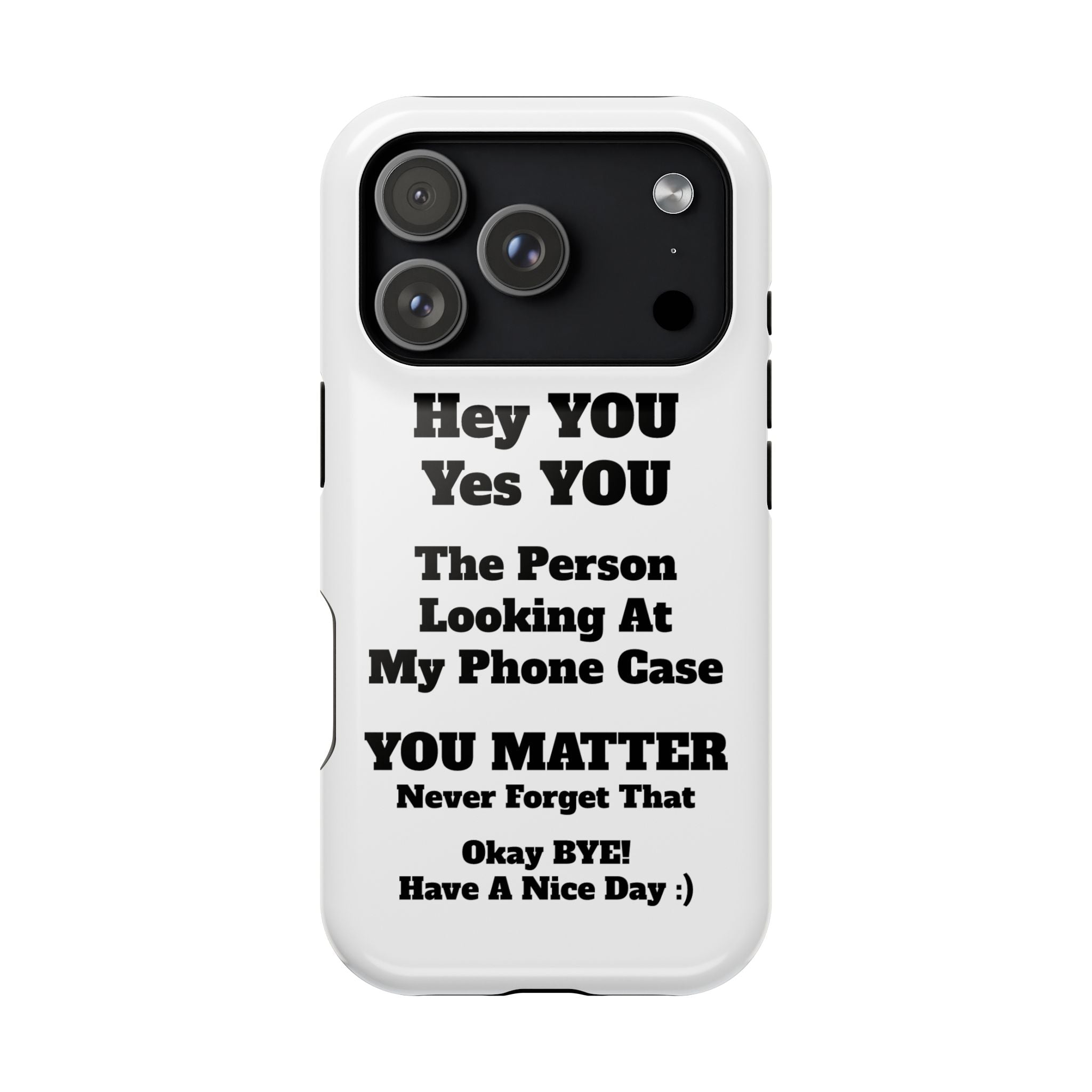 Affirmation iPhone Case — 'You Matter' Motivational Impact-Resistant Case