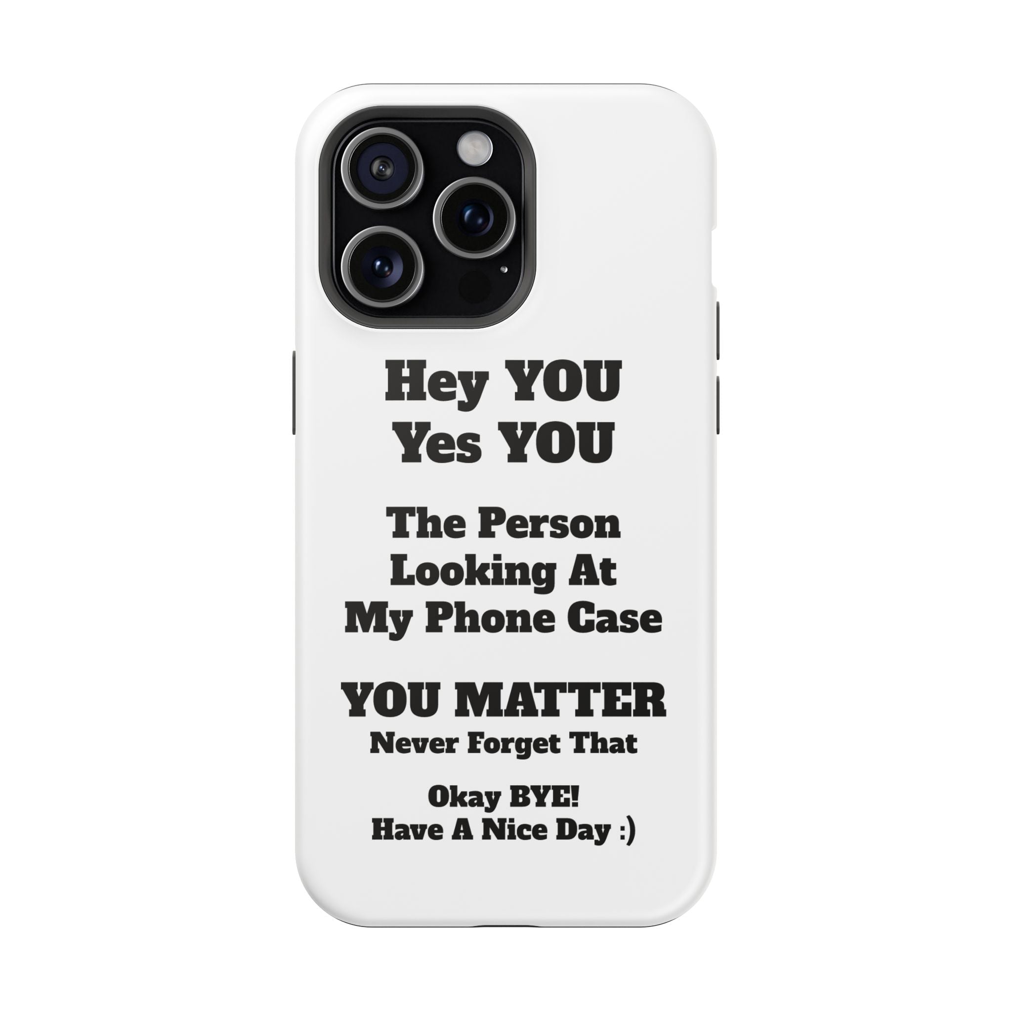 Affirmation iPhone Case — 'You Matter' Motivational Impact-Resistant Case - InspireWithPurpose
