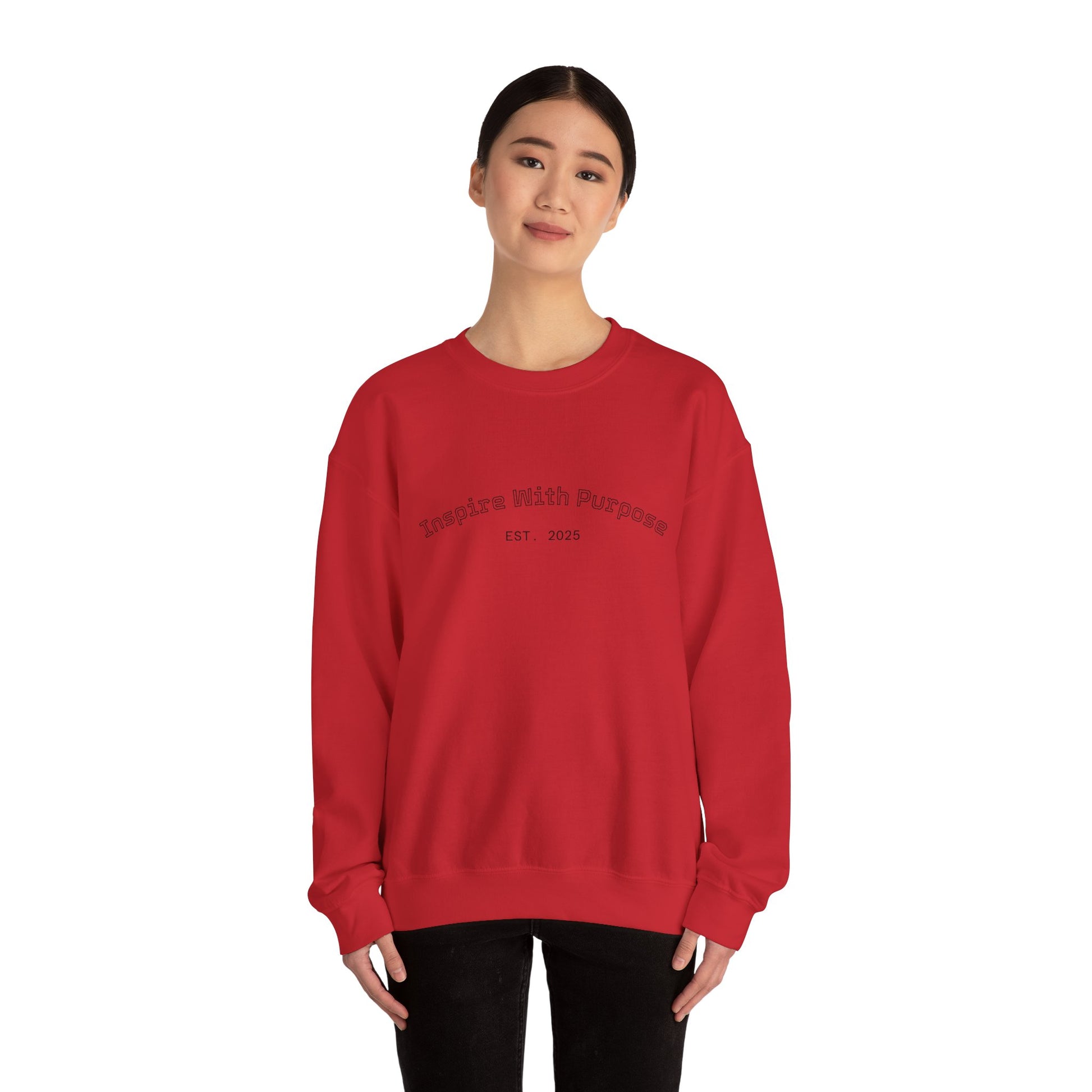 Crewneck Sweatshirt — “I Will Do It By Any Means Necessary” Motivational Back Print