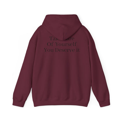 Serene Self-Care Hoodie: Cozy Cotton-Poly Comfort - InspireWithPurpose