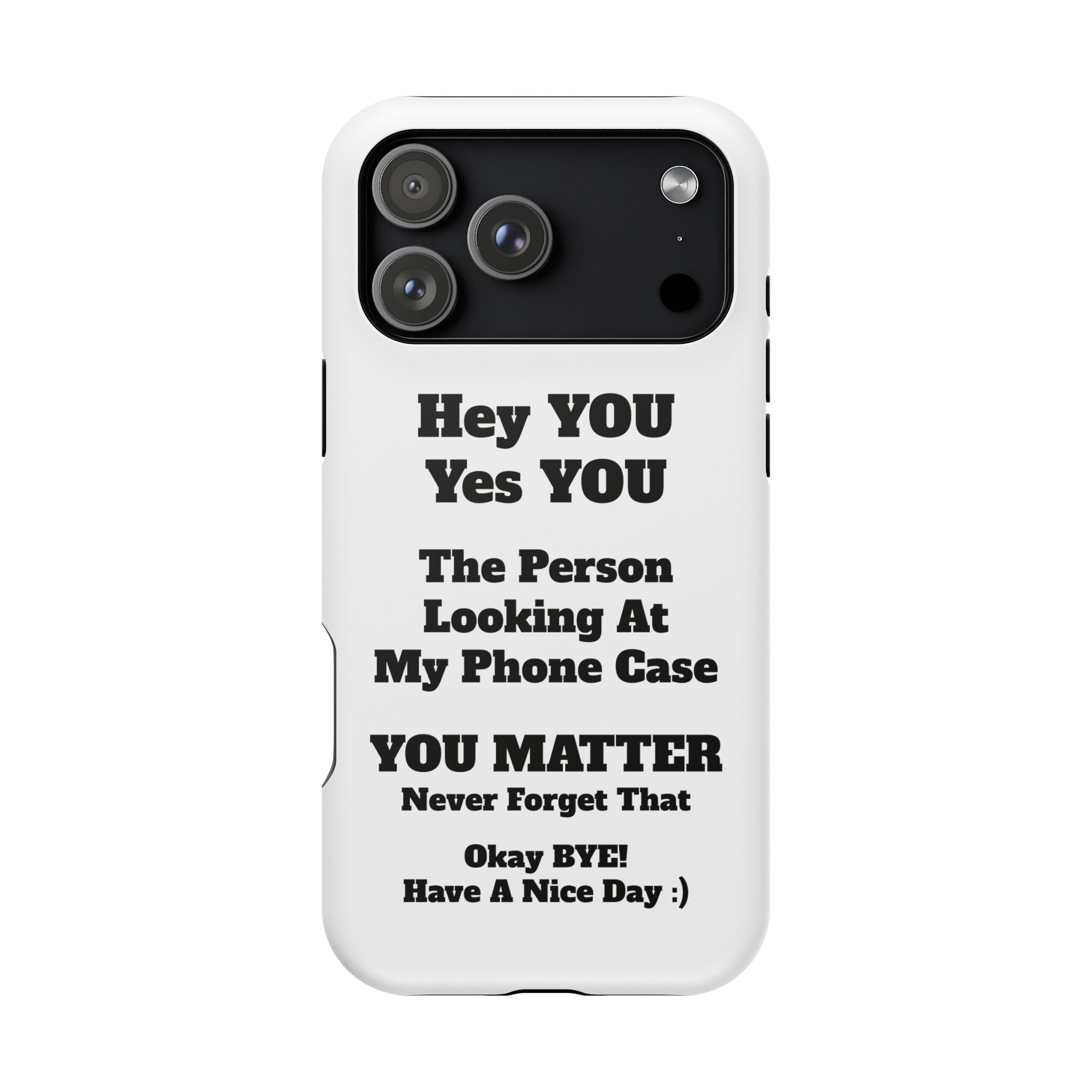 Affirmation iPhone Case — 'You Matter' Motivational Impact-Resistant Case