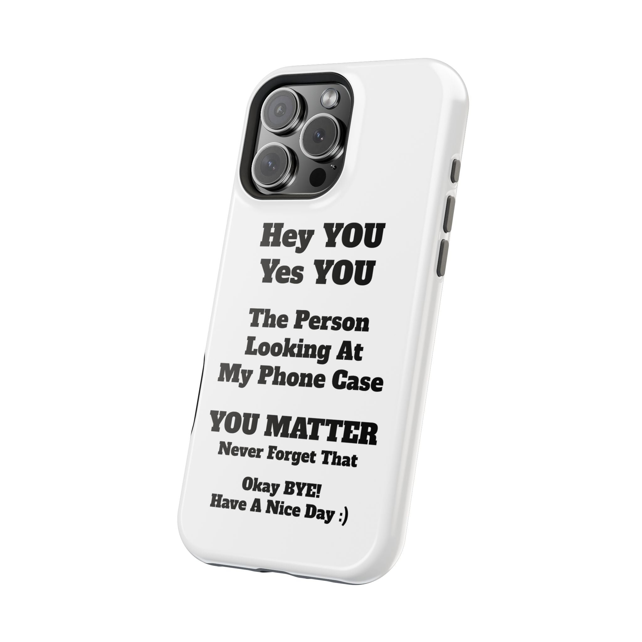 Affirmation iPhone Case — 'You Matter' Motivational Impact-Resistant Case