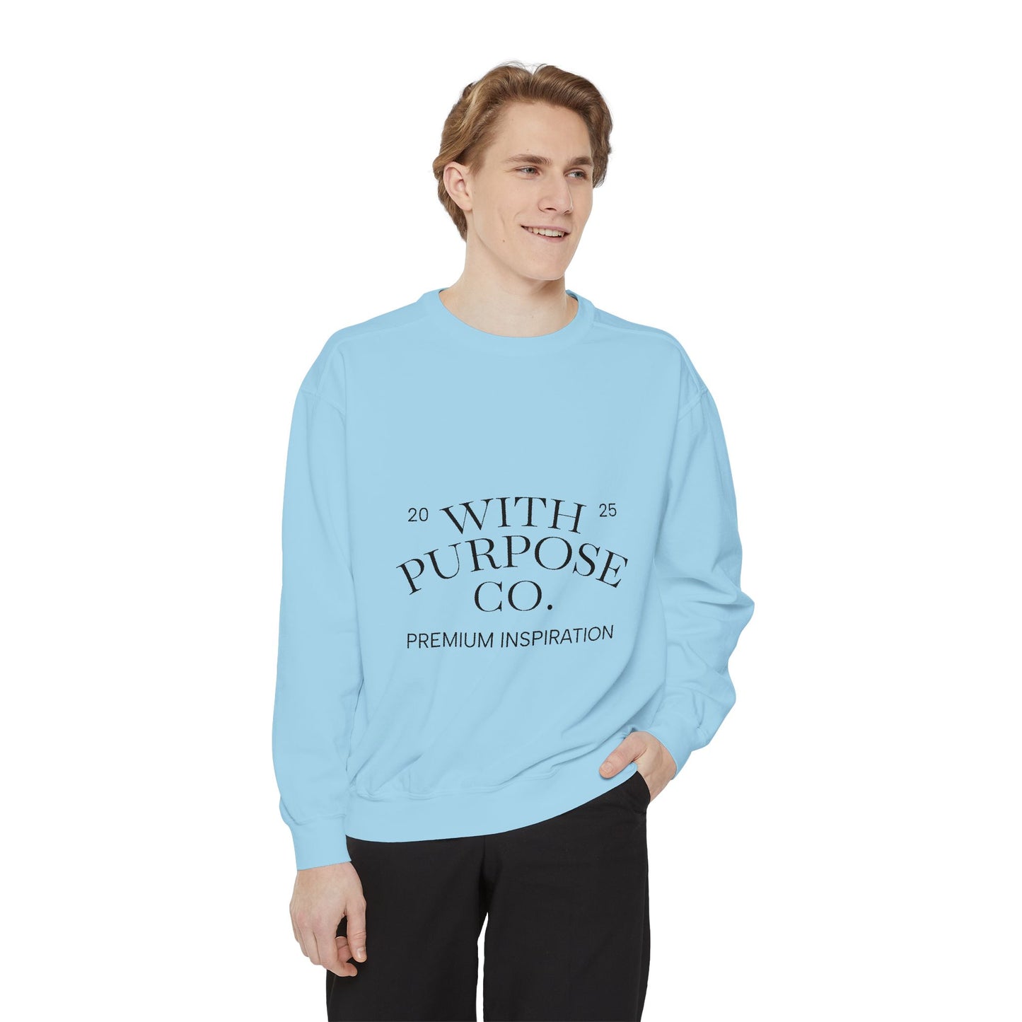 Cotton-Blend Sweatshirt- "Choose Positivity Instead of Negativity"