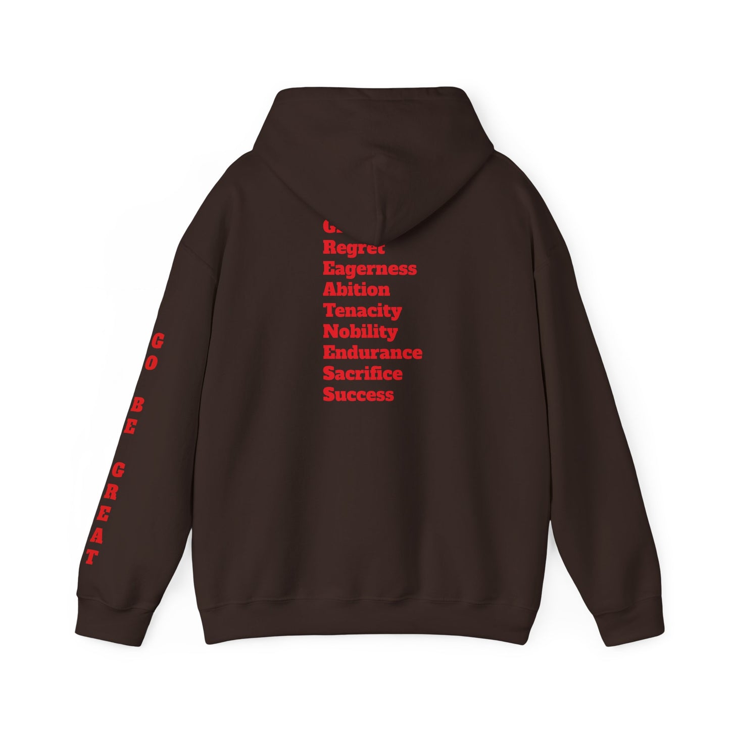 GREATNESS Heavyweight Motivational Hoodie with Engraved Mantra - InspireWithPurpose