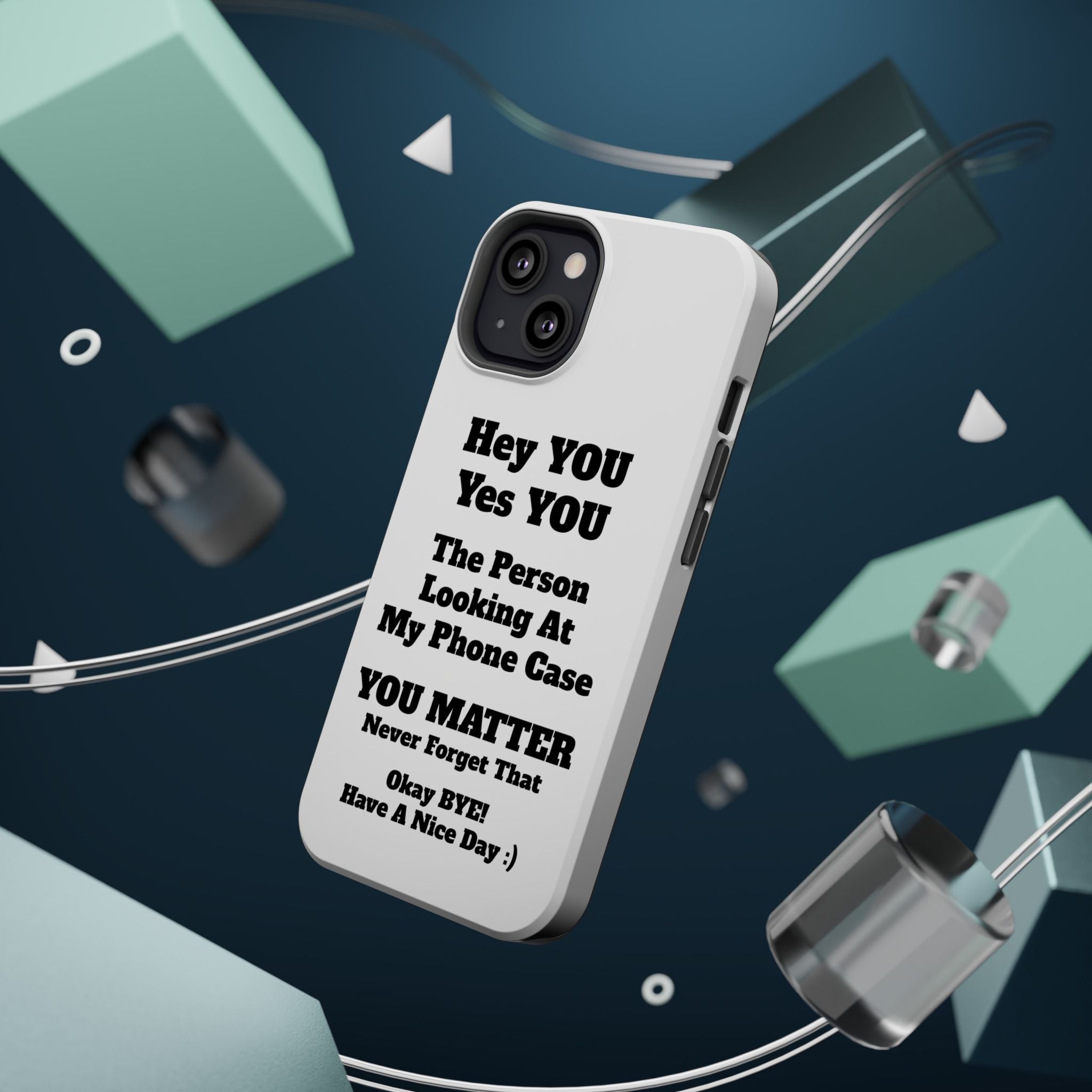 Affirmation iPhone Case — 'You Matter' Motivational Impact-Resistant Case