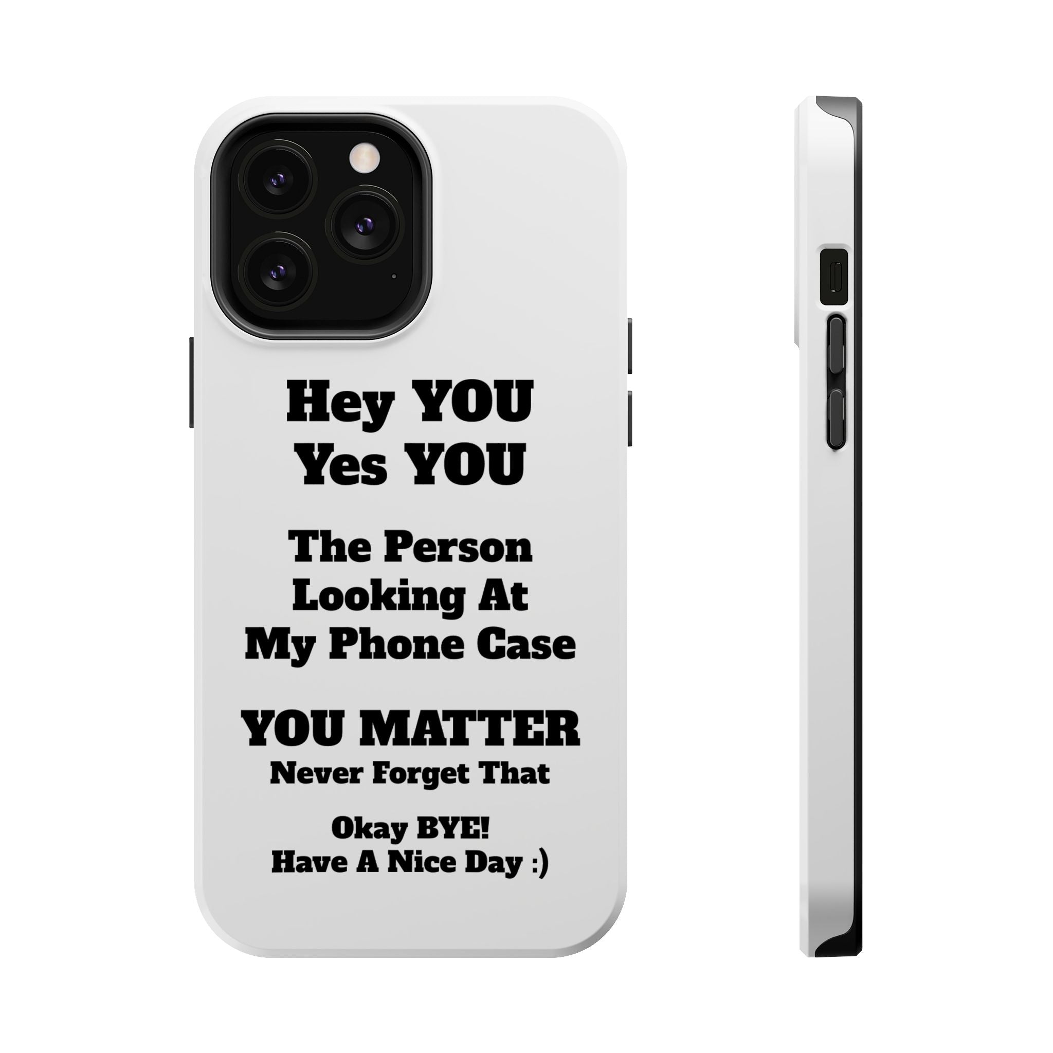 Affirmation iPhone Case — 'You Matter' Motivational Impact-Resistant Case - InspireWithPurpose