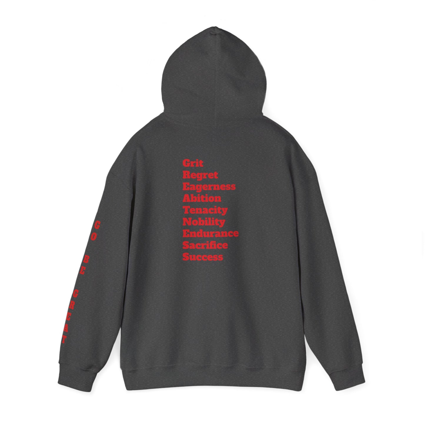 GREATNESS Heavyweight Motivational Hoodie with Engraved Mantra