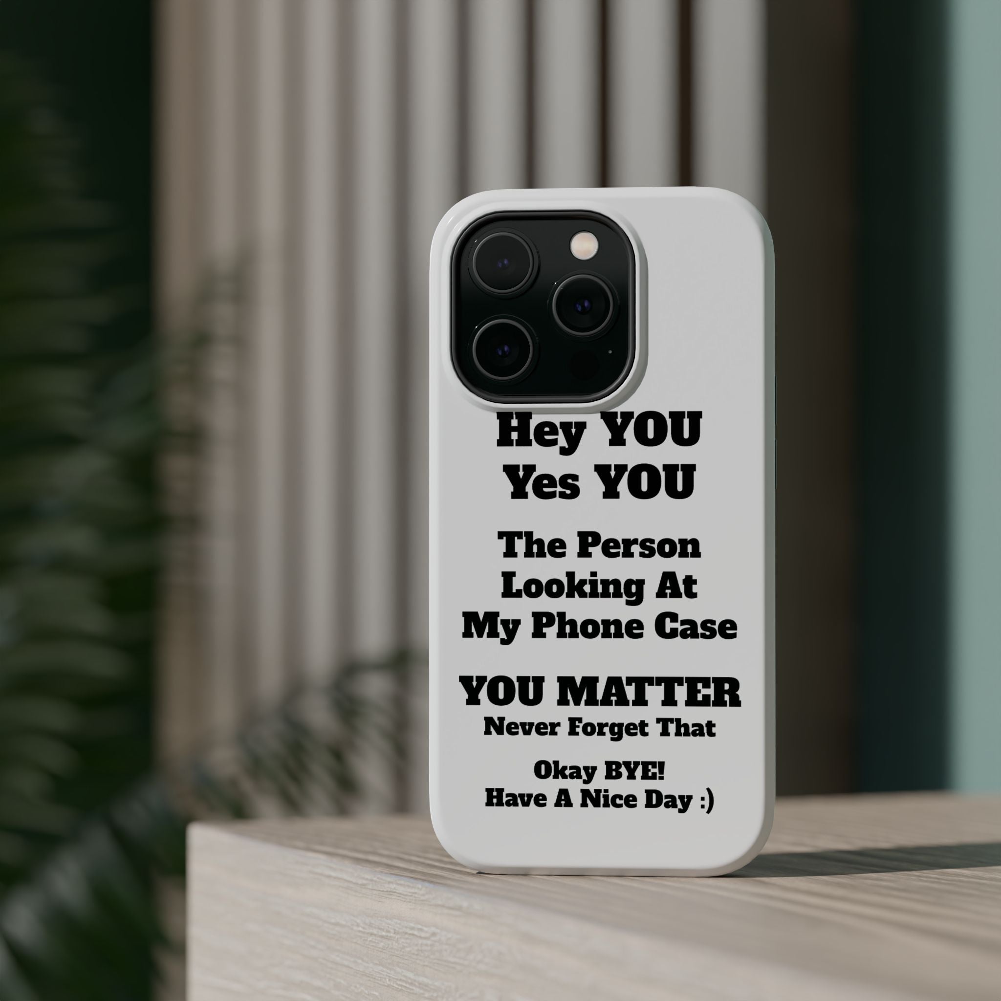 Affirmation iPhone Case — 'You Matter' Motivational Impact-Resistant Case