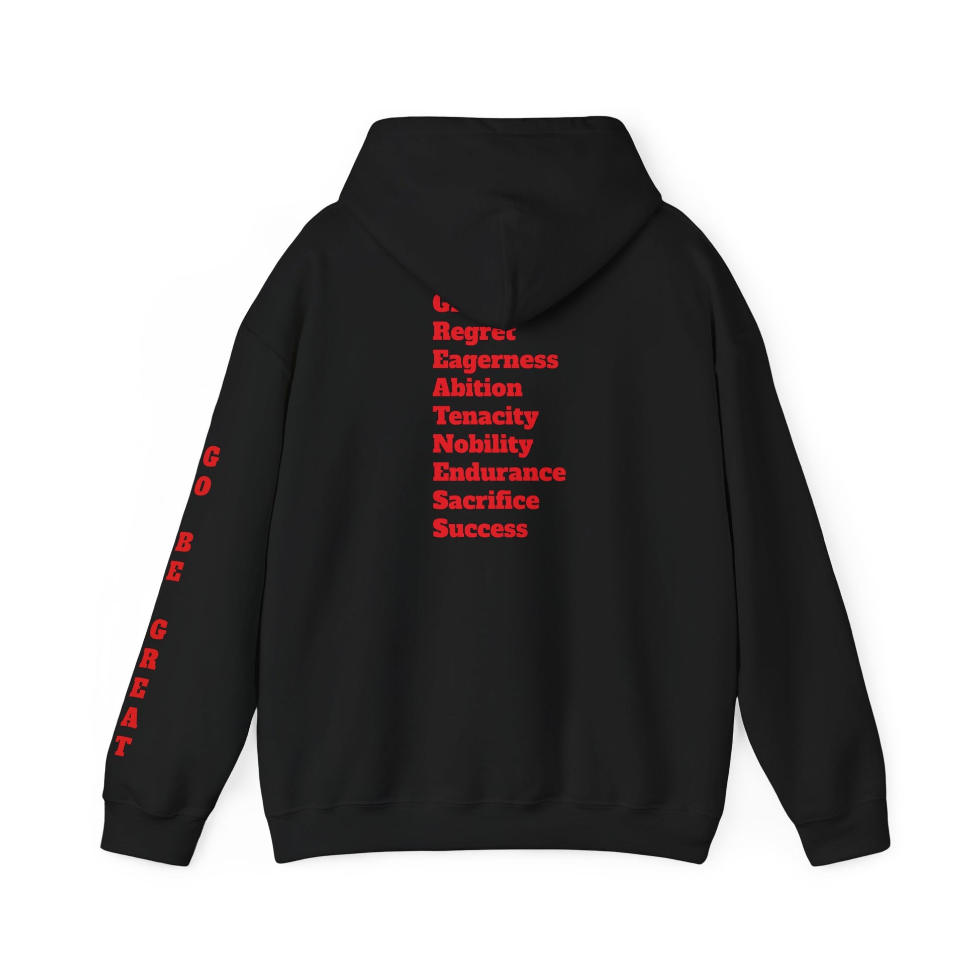 GREATNESS Heavyweight Motivational Hoodie with Engraved Mantra - InspireWithPurpose