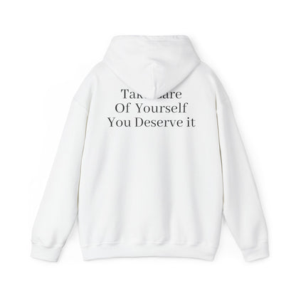 Serene Self-Care Hoodie: Cozy Cotton-Poly Comfort - InspireWithPurpose