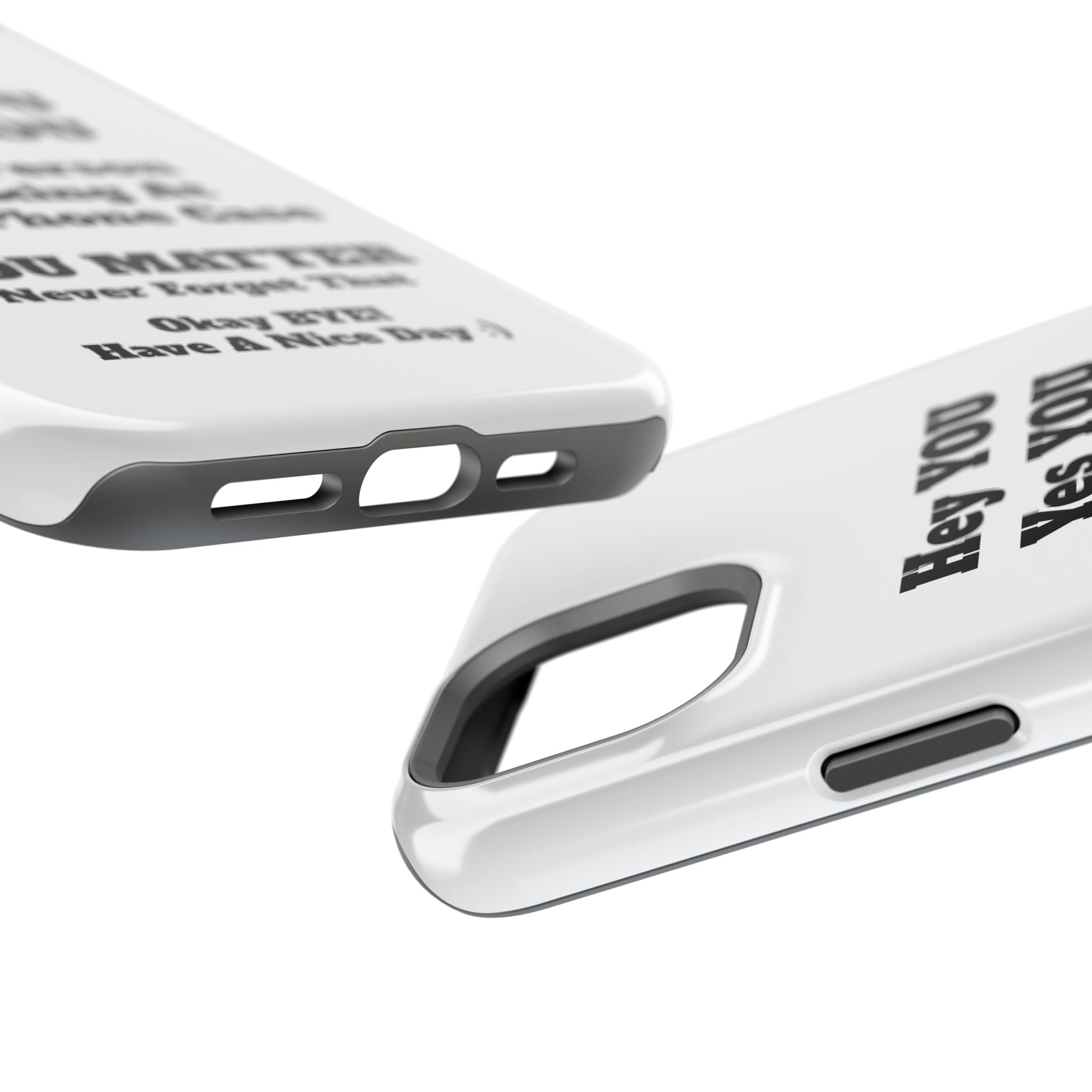 Affirmation iPhone Case — 'You Matter' Motivational Impact-Resistant Case