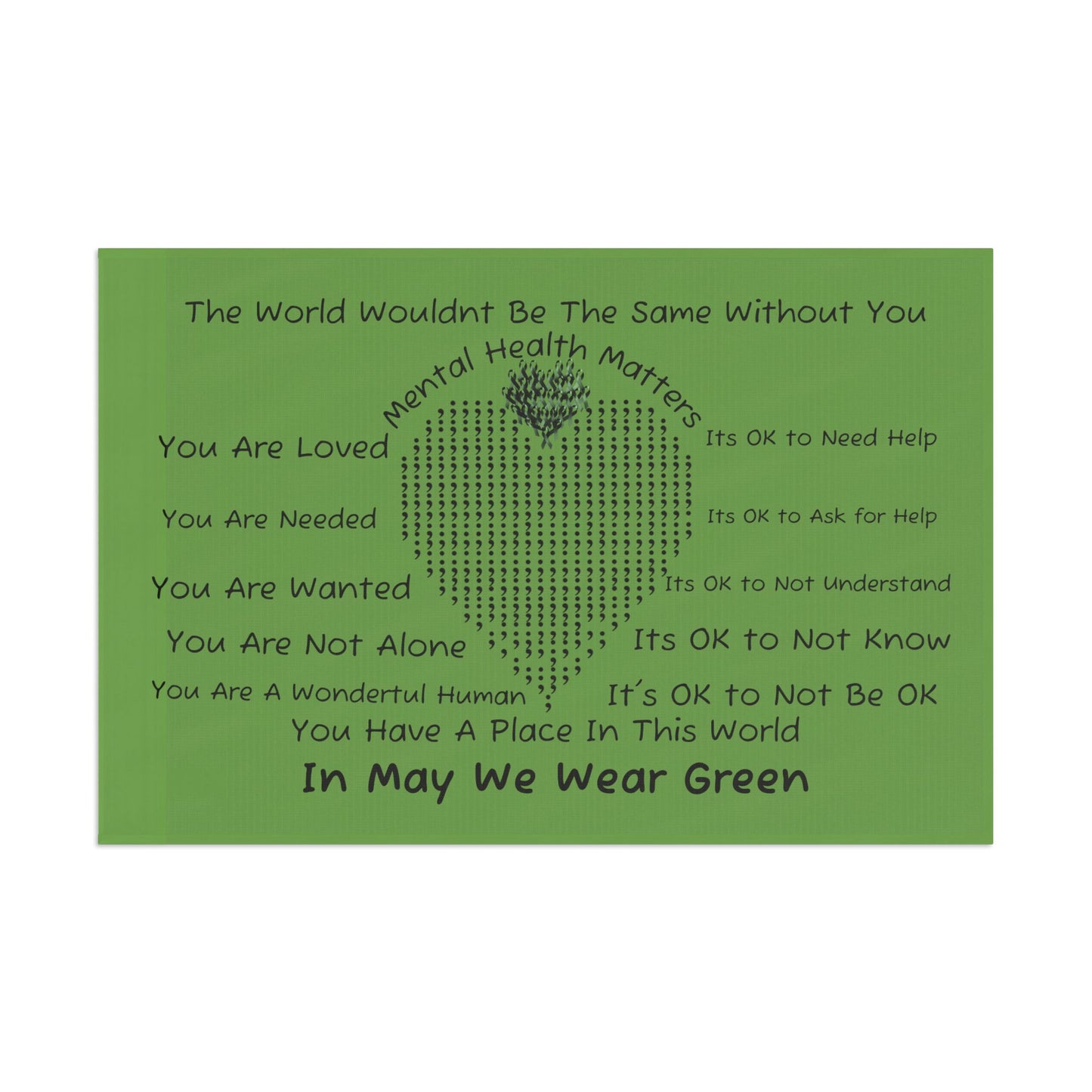 Mental Health Matters Flag - InspireWithPurpose