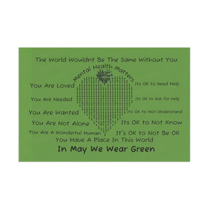 Mental Health Matters Flag - InspireWithPurpose