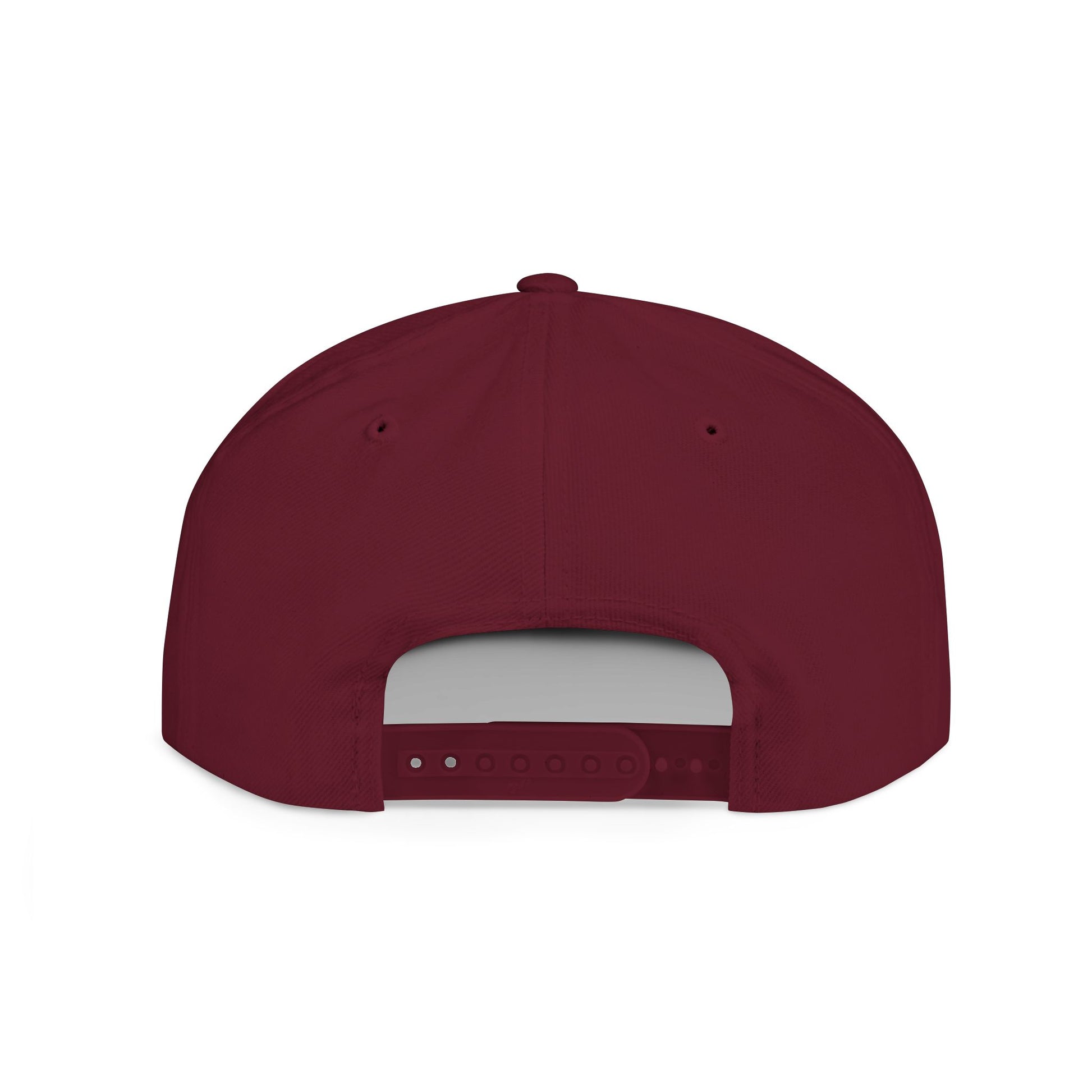 Flat Bill Snapback Hat — "Inspire With Purpose" Embroidered White Baseball Cap